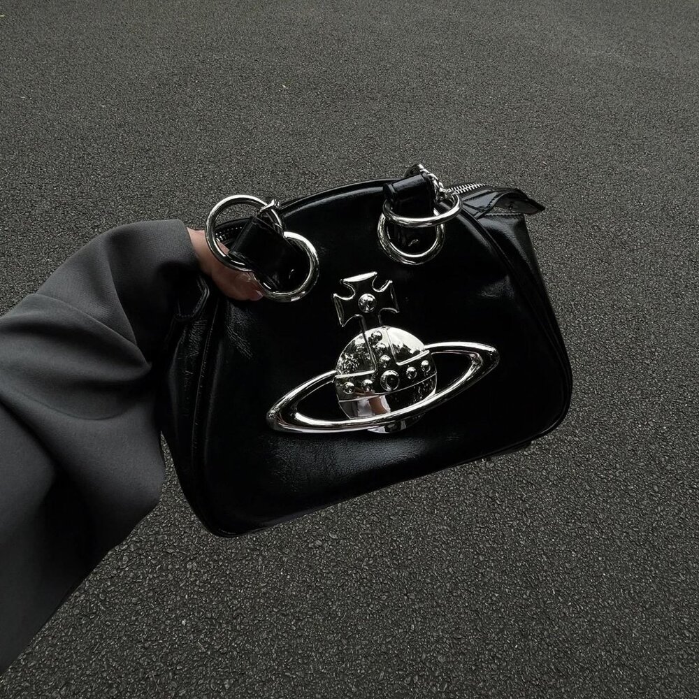 Leather Chain Shoulder Bag Vivienne Westwood